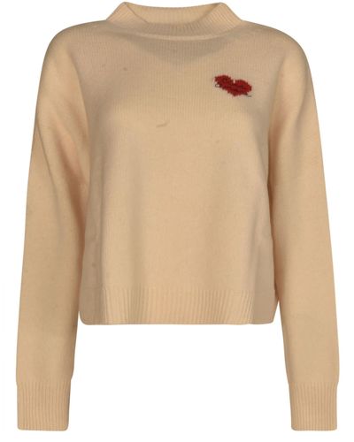 Giada Benincasa Logo Knitted Jumper - Natural