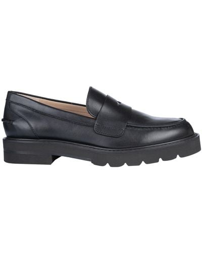 Stuart Weitzman Parker Lift Loafers - Black
