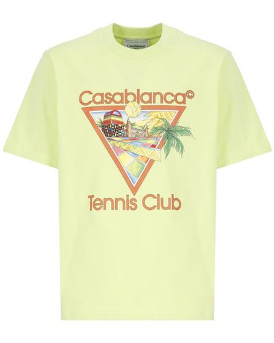 Casablancabrand Afro Cubism Tennis Club T-Shirt - Yellow