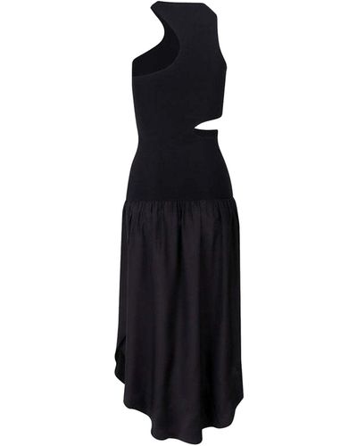 Stella McCartney Silk Cut-out Maxi Dress - Black