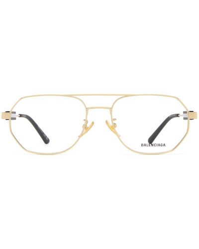 Balenciaga Bb0117O Glasses - Metallic