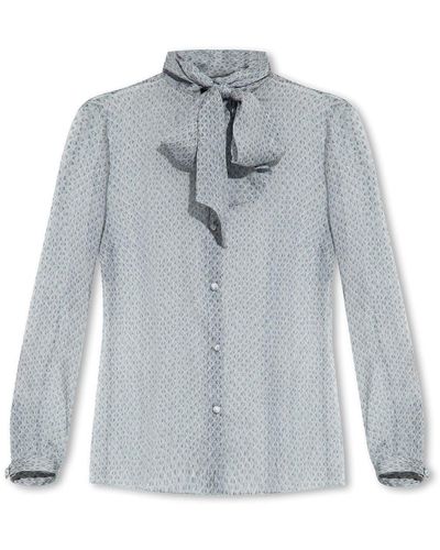 Emporio Armani Silk Shirt - Gray