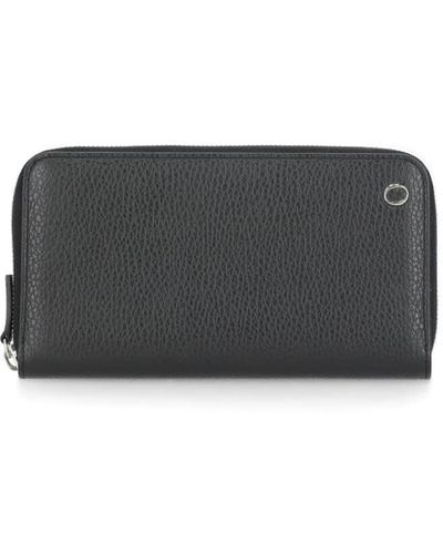 Orciani Micron Leather Wallet - Grey