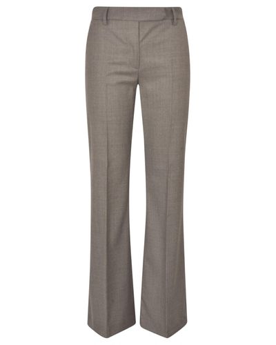 True Royal Wrap Fitted Pants - Gray