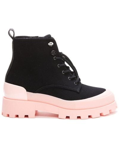 MICHAEL Michael Kors Payton Combat Boots - Black