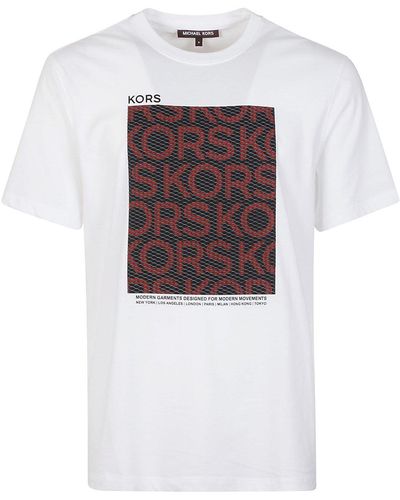 Michael Kors Graphic Printed Crewneck T-shirt - White