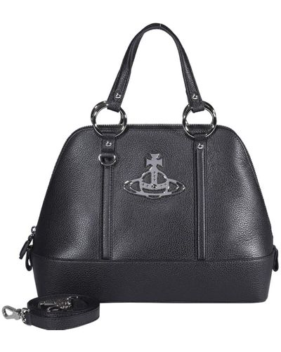 Vivienne Westwood Jordan Medium Hand Bag - Black