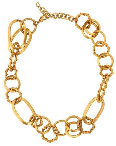 DSquared² Rings Chain Vintage Gold Necklace - Metallic