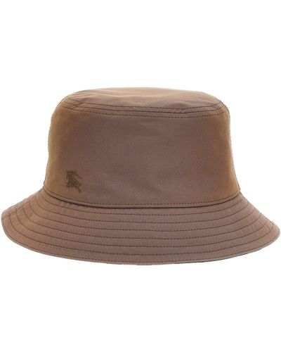 Burberry Reversible Bucket Hat - Brown