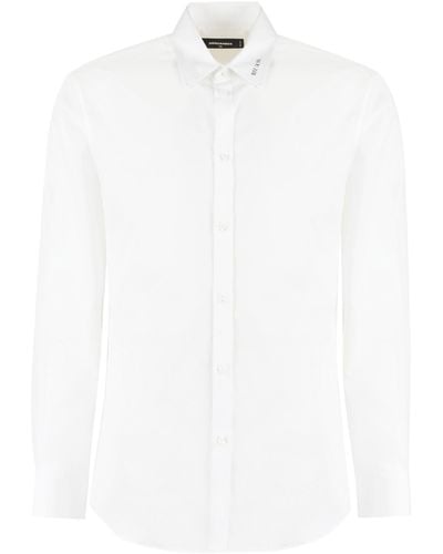 DSquared² Long Sleeve Cotton Shirt - White