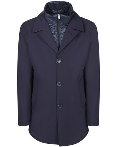 Herno Double-layer Blue Coat