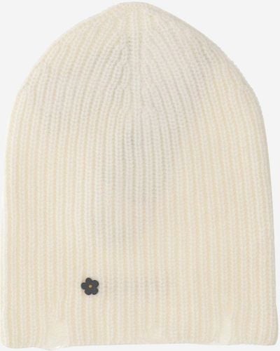 A PAPER KID Wool And Cashmere Beanie - Natural