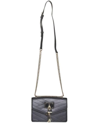 Dkny Ella Mini Flap Shoulder Bag - Pebble- Black/Gold price in