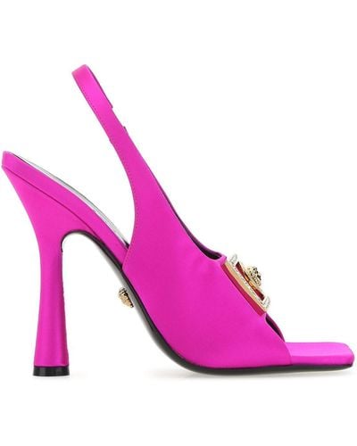 Versace Satin Sandals - Pink