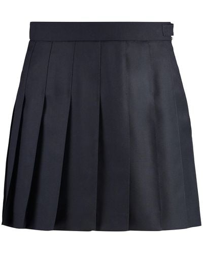 Thom Browne Pleated Skirt - Blue