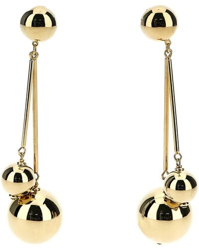 Carolina Herrera 'Double Ball' Earrings - White