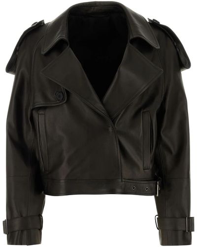 Salvatore Santoro Leather Glov Jacket - Black