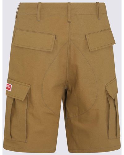 KENZO Cotton Shorts - Natural