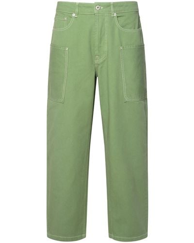 KENZO Green Cotton Trousers