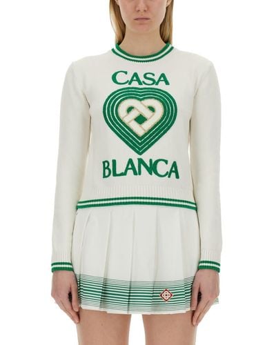Casablancabrand Jersey With Logo - Green