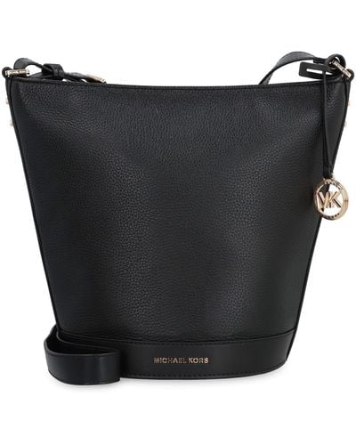Michael Kors Townsend Leather Bucket Bag - Black