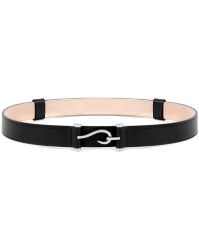 Edhen Milano Leather Comporta Belt - Black