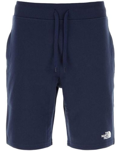 The North Face Navy Blue Cotton Bermuda Shorts