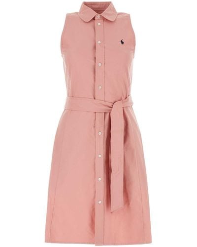 Polo Ralph Lauren Oxford Shirt Dress - Pink
