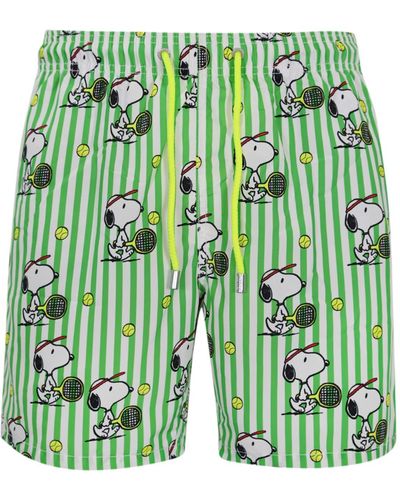 Mc2 Saint Barth Gustavia Snoopy Peanuts Swimsuit - Green