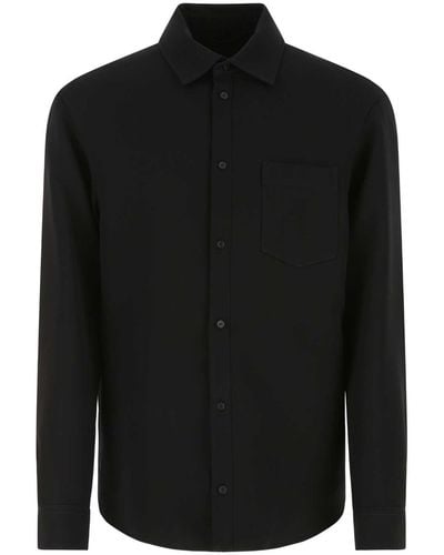 Balenciaga Black Wool Blend Shirt