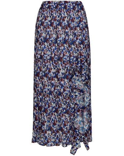 Ganni Polyester Skirt - Blue