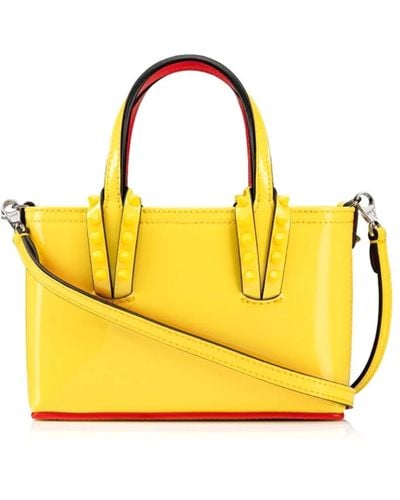 Christian Louboutin Cabata Tote With Spikes At The Bottom - Yellow