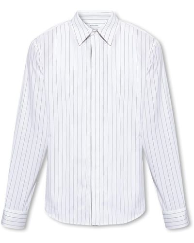 Bottega Veneta Pinstriped Shirt - White