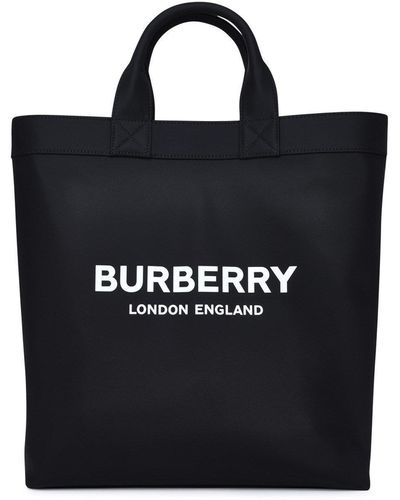 Burberry Artie Logo Tote Bag - Black