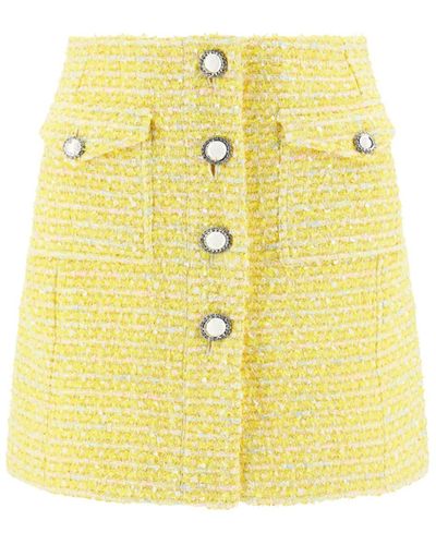 Alessandra Rich Mini Skirt - Yellow