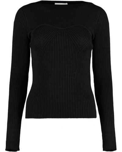 Isabel Marant Zilyae Merino Wool Sweater - Black