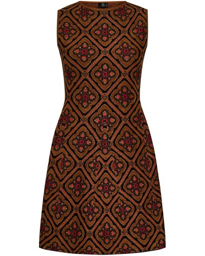 Etro Mini Dress - Brown