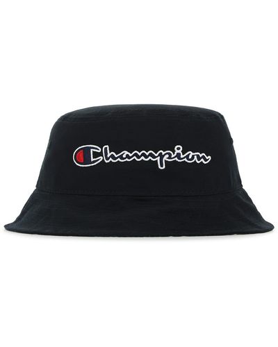 Champion Black Cotton Bucket Hat