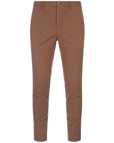 Incotex Tight Fit Trousers - Brown