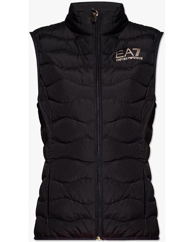 EA7 Insulated Vest With Logo - Black