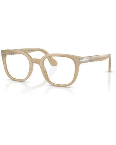 Persol Square Frame Glasses - Metallic