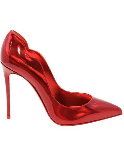 Christian Louboutin Hot Chick 100 Leather Courts - Red
