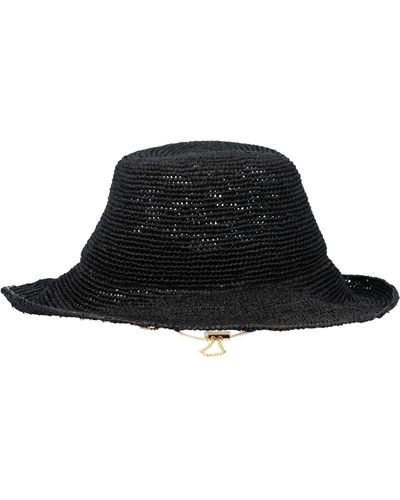 Sacai Acai Raffia Summer Hat - Black