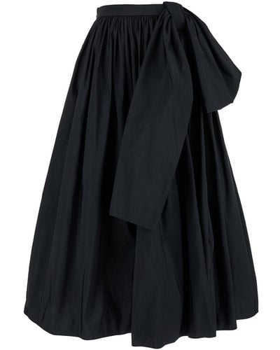 Alexander McQueen Skirt Recycled Polyfaille - Black