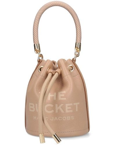 Marc Jacobs "the Leather Bucket" Mini Bag - Natural