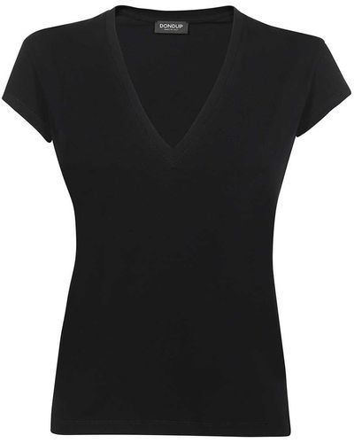 Dondup V-Neck T-Shirt - Black