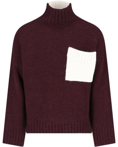 JW Anderson 'colorblock' Sweater - Purple