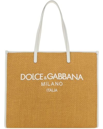 Dolce & Gabbana Shopping Shoulder Bag - Natural