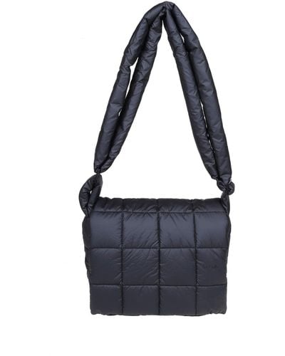 VEE COLLECTIVE Collective Messenger Vee Bag With Quilted Fabric - Black