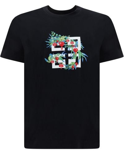 Givenchy Multicolor Cotton T-Shirt - Black